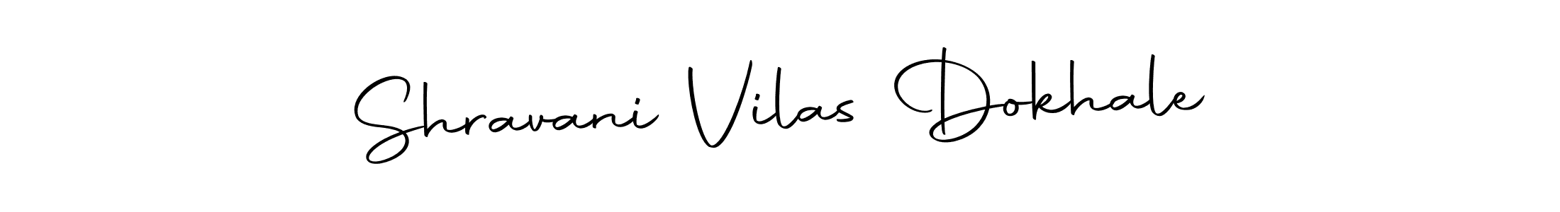 How to make Shravani Vilas Dokhale name signature. Use Autography-DOLnW style for creating short signs online. This is the latest handwritten sign. Shravani Vilas Dokhale signature style 10 images and pictures png