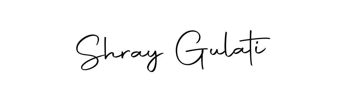 You can use this online signature creator to create a handwritten signature for the name Shray Gulati. This is the best online autograph maker. Shray Gulati signature style 10 images and pictures png