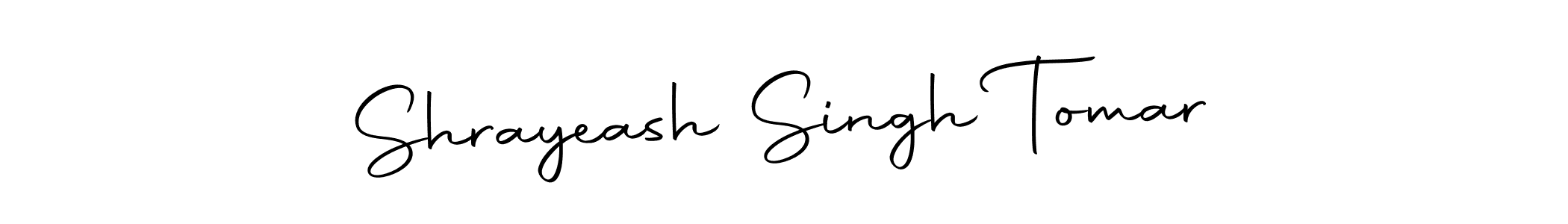 Create a beautiful signature design for name Shrayeash Singh Tomar. With this signature (Autography-DOLnW) fonts, you can make a handwritten signature for free. Shrayeash Singh Tomar signature style 10 images and pictures png