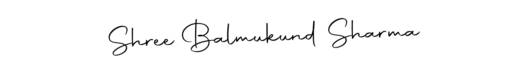 Create a beautiful signature design for name Shree Balmukund Sharma. With this signature (Autography-DOLnW) fonts, you can make a handwritten signature for free. Shree Balmukund Sharma signature style 10 images and pictures png