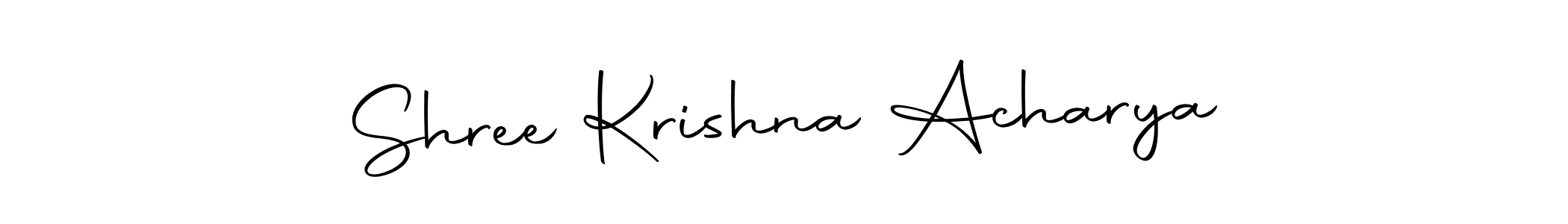 How to make Shree Krishna Acharya name signature. Use Autography-DOLnW style for creating short signs online. This is the latest handwritten sign. Shree Krishna Acharya signature style 10 images and pictures png