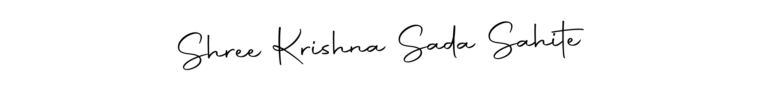 Create a beautiful signature design for name Shree Krishna Sada Sahite. With this signature (Autography-DOLnW) fonts, you can make a handwritten signature for free. Shree Krishna Sada Sahite signature style 10 images and pictures png