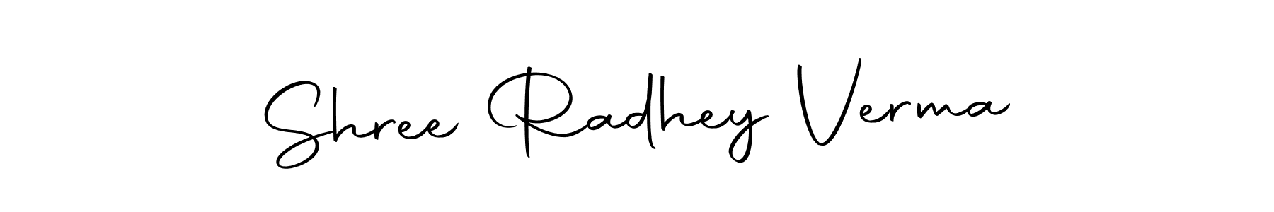 Design your own signature with our free online signature maker. With this signature software, you can create a handwritten (Autography-DOLnW) signature for name Shree Radhey Verma. Shree Radhey Verma signature style 10 images and pictures png