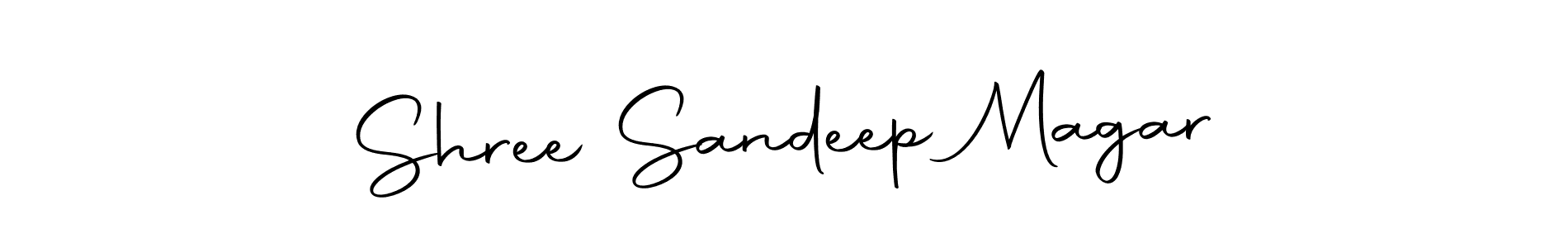 How to make Shree Sandeep Magar name signature. Use Autography-DOLnW style for creating short signs online. This is the latest handwritten sign. Shree Sandeep Magar signature style 10 images and pictures png