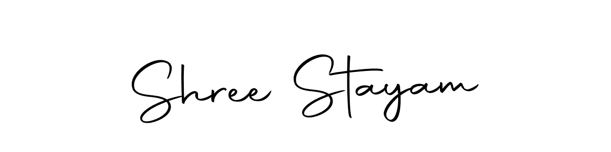 Make a beautiful signature design for name Shree Stayam. With this signature (Autography-DOLnW) style, you can create a handwritten signature for free. Shree Stayam signature style 10 images and pictures png