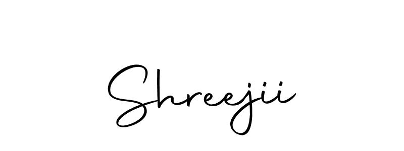 Use a signature maker to create a handwritten signature online. With this signature software, you can design (Autography-DOLnW) your own signature for name Shreejii. Shreejii signature style 10 images and pictures png