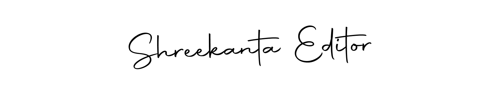 Make a beautiful signature design for name Shreekanta Editor. With this signature (Autography-DOLnW) style, you can create a handwritten signature for free. Shreekanta Editor signature style 10 images and pictures png