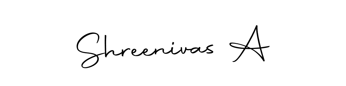 Shreenivas A stylish signature style. Best Handwritten Sign (Autography-DOLnW) for my name. Handwritten Signature Collection Ideas for my name Shreenivas A. Shreenivas A signature style 10 images and pictures png