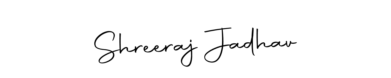 Design your own signature with our free online signature maker. With this signature software, you can create a handwritten (Autography-DOLnW) signature for name Shreeraj Jadhav. Shreeraj Jadhav signature style 10 images and pictures png