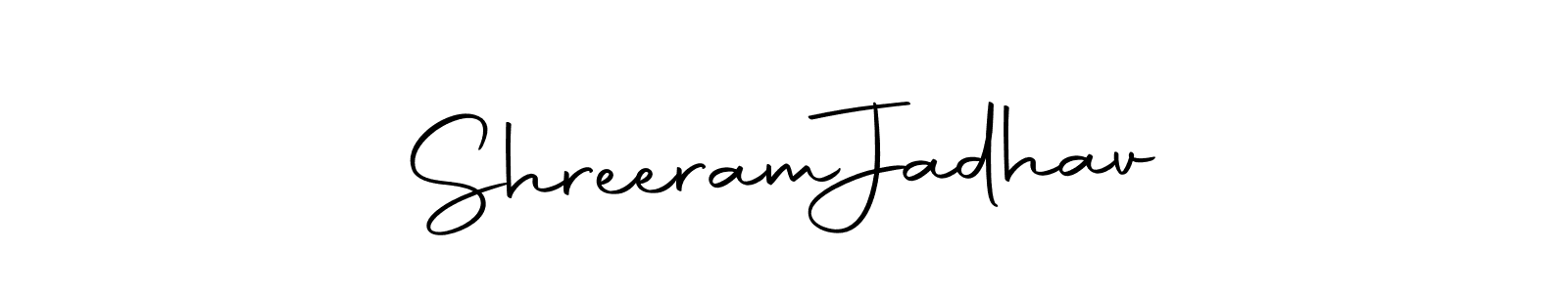 Autography-DOLnW is a professional signature style that is perfect for those who want to add a touch of class to their signature. It is also a great choice for those who want to make their signature more unique. Get Shreeram  Jadhav name to fancy signature for free. Shreeram  Jadhav signature style 10 images and pictures png