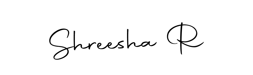Design your own signature with our free online signature maker. With this signature software, you can create a handwritten (Autography-DOLnW) signature for name Shreesha R. Shreesha R signature style 10 images and pictures png
