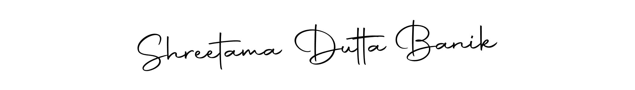 How to make Shreetama Dutta Banik name signature. Use Autography-DOLnW style for creating short signs online. This is the latest handwritten sign. Shreetama Dutta Banik signature style 10 images and pictures png