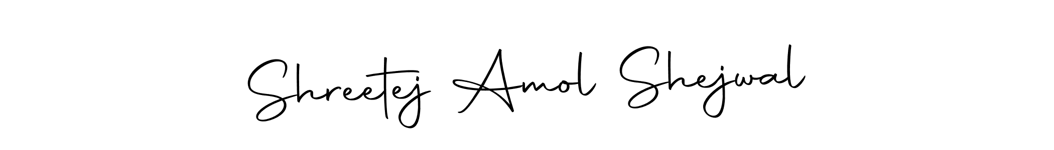 How to make Shreetej Amol Shejwal name signature. Use Autography-DOLnW style for creating short signs online. This is the latest handwritten sign. Shreetej Amol Shejwal signature style 10 images and pictures png