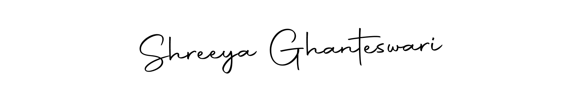 Create a beautiful signature design for name Shreeya Ghanteswari. With this signature (Autography-DOLnW) fonts, you can make a handwritten signature for free. Shreeya Ghanteswari signature style 10 images and pictures png
