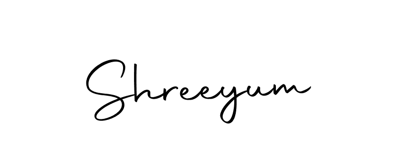 Design your own signature with our free online signature maker. With this signature software, you can create a handwritten (Autography-DOLnW) signature for name Shreeyum. Shreeyum signature style 10 images and pictures png