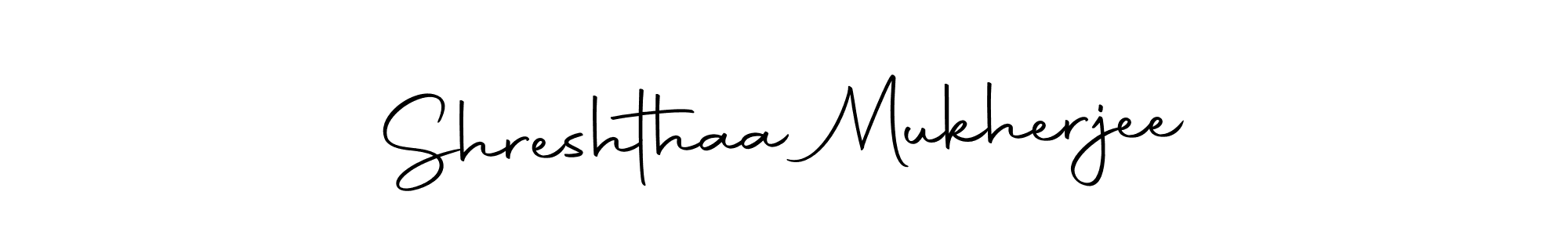 Design your own signature with our free online signature maker. With this signature software, you can create a handwritten (Autography-DOLnW) signature for name Shreshthaa Mukherjee. Shreshthaa Mukherjee signature style 10 images and pictures png