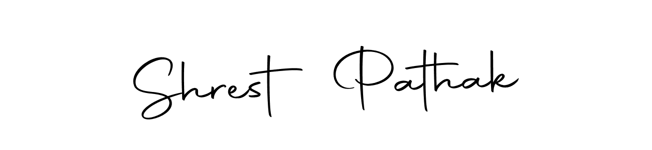 Make a beautiful signature design for name Shrest Pathak. With this signature (Autography-DOLnW) style, you can create a handwritten signature for free. Shrest Pathak signature style 10 images and pictures png