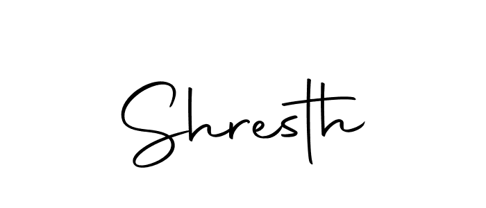 Create a beautiful signature design for name Shresth. With this signature (Autography-DOLnW) fonts, you can make a handwritten signature for free. Shresth signature style 10 images and pictures png