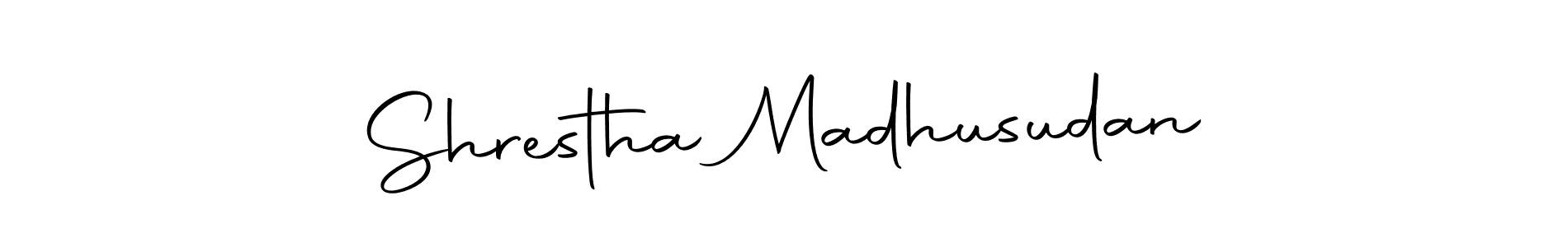 Create a beautiful signature design for name Shrestha Madhusudan. With this signature (Autography-DOLnW) fonts, you can make a handwritten signature for free. Shrestha Madhusudan signature style 10 images and pictures png