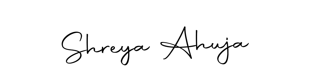 Also we have Shreya Ahuja name is the best signature style. Create professional handwritten signature collection using Autography-DOLnW autograph style. Shreya Ahuja signature style 10 images and pictures png