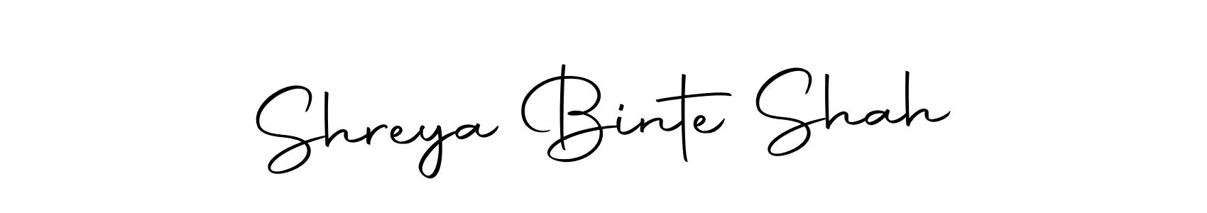 You should practise on your own different ways (Autography-DOLnW) to write your name (Shreya Binte Shah) in signature. don't let someone else do it for you. Shreya Binte Shah signature style 10 images and pictures png