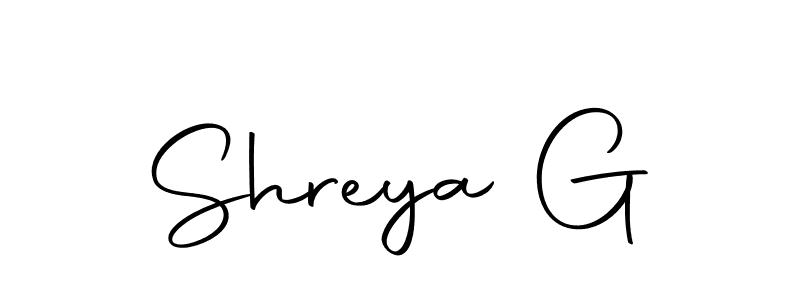 Make a beautiful signature design for name Shreya G. Use this online signature maker to create a handwritten signature for free. Shreya G signature style 10 images and pictures png