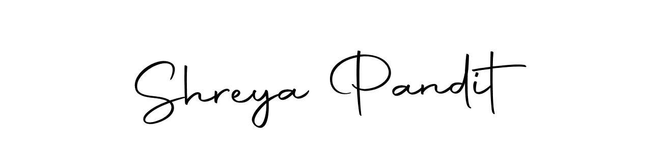 Design your own signature with our free online signature maker. With this signature software, you can create a handwritten (Autography-DOLnW) signature for name Shreya Pandit. Shreya Pandit signature style 10 images and pictures png