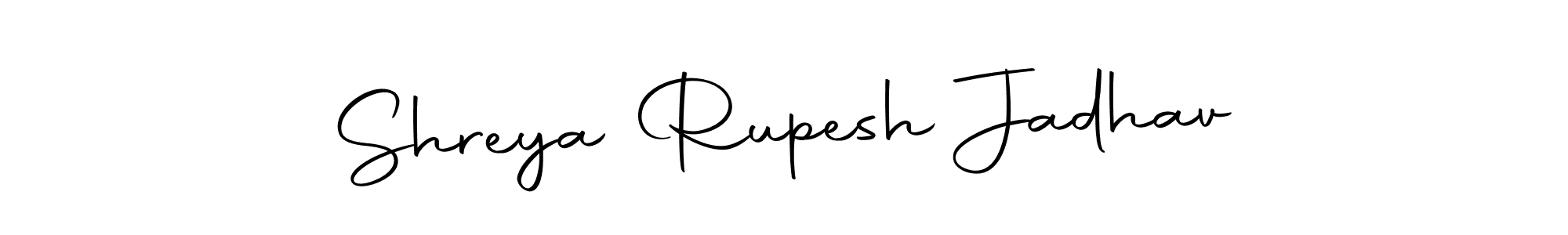 The best way (Autography-DOLnW) to make a short signature is to pick only two or three words in your name. The name Shreya Rupesh Jadhav include a total of six letters. For converting this name. Shreya Rupesh Jadhav signature style 10 images and pictures png