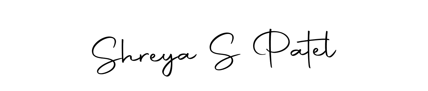 How to make Shreya S Patel name signature. Use Autography-DOLnW style for creating short signs online. This is the latest handwritten sign. Shreya S Patel signature style 10 images and pictures png