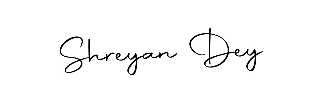 The best way (Autography-DOLnW) to make a short signature is to pick only two or three words in your name. The name Shreyan Dey include a total of six letters. For converting this name. Shreyan Dey signature style 10 images and pictures png