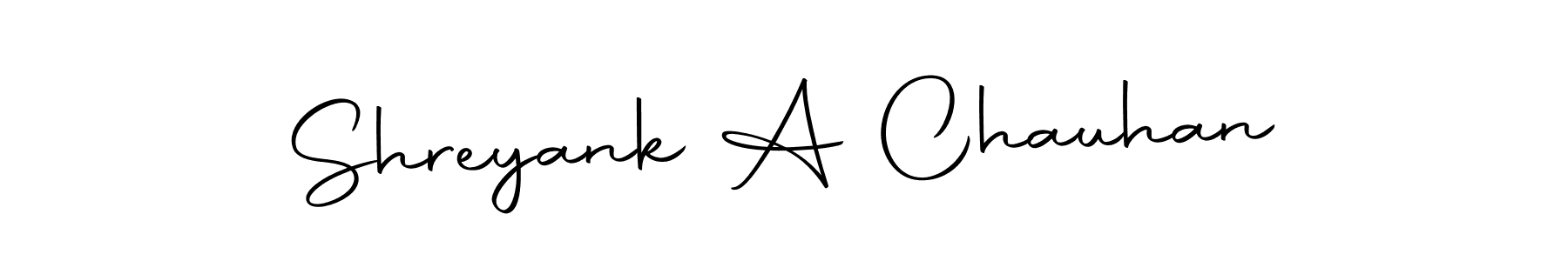 Make a beautiful signature design for name Shreyank A Chauhan. With this signature (Autography-DOLnW) style, you can create a handwritten signature for free. Shreyank A Chauhan signature style 10 images and pictures png
