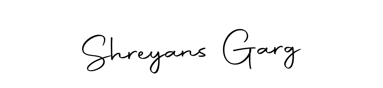 Use a signature maker to create a handwritten signature online. With this signature software, you can design (Autography-DOLnW) your own signature for name Shreyans Garg. Shreyans Garg signature style 10 images and pictures png