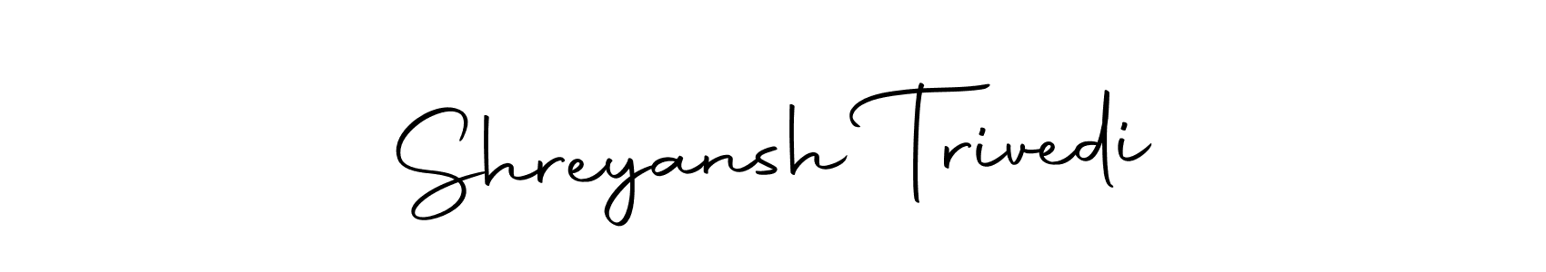 Make a beautiful signature design for name Shreyansh Trivedi. With this signature (Autography-DOLnW) style, you can create a handwritten signature for free. Shreyansh Trivedi signature style 10 images and pictures png