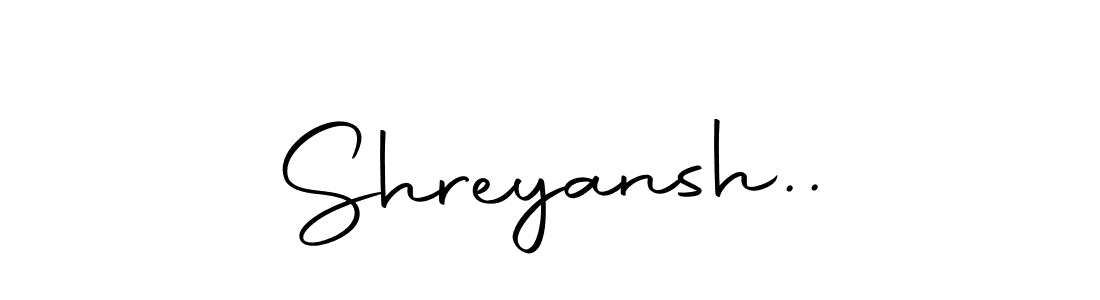 You should practise on your own different ways (Autography-DOLnW) to write your name (Shreyansh..) in signature. don't let someone else do it for you. Shreyansh.. signature style 10 images and pictures png