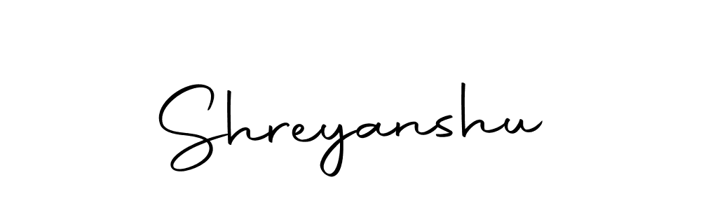 Design your own signature with our free online signature maker. With this signature software, you can create a handwritten (Autography-DOLnW) signature for name Shreyanshu. Shreyanshu signature style 10 images and pictures png