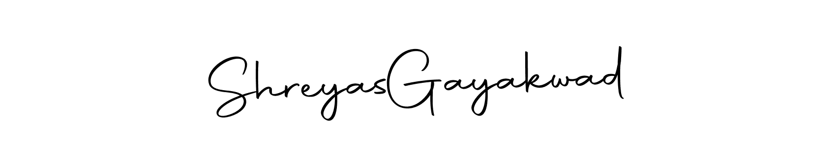 Create a beautiful signature design for name Shreyas  Gayakwad. With this signature (Autography-DOLnW) fonts, you can make a handwritten signature for free. Shreyas  Gayakwad signature style 10 images and pictures png