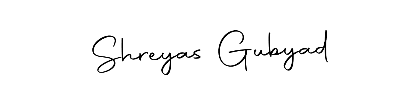 Make a short Shreyas Gubyad signature style. Manage your documents anywhere anytime using Autography-DOLnW. Create and add eSignatures, submit forms, share and send files easily. Shreyas Gubyad signature style 10 images and pictures png