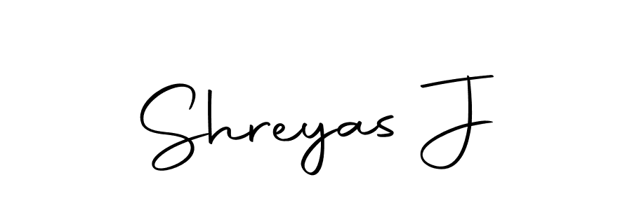 How to make Shreyas J signature? Autography-DOLnW is a professional autograph style. Create handwritten signature for Shreyas J name. Shreyas J signature style 10 images and pictures png