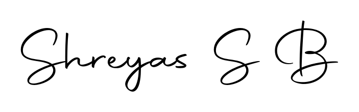 Personalize your online presence with Shreyas S B signature rendered in elegant Autography-DOLnW font. Great for website footers and blogs. Shreyas S B signature style 10 images and pictures png