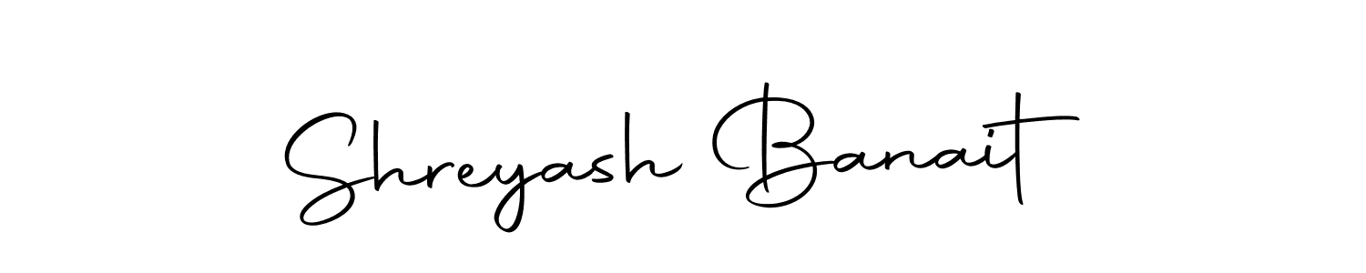 You should practise on your own different ways (Autography-DOLnW) to write your name (Shreyash Banait) in signature. don't let someone else do it for you. Shreyash Banait signature style 10 images and pictures png