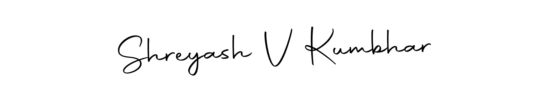 How to make Shreyash V Kumbhar signature? Autography-DOLnW is a professional autograph style. Create handwritten signature for Shreyash V Kumbhar name. Shreyash V Kumbhar signature style 10 images and pictures png