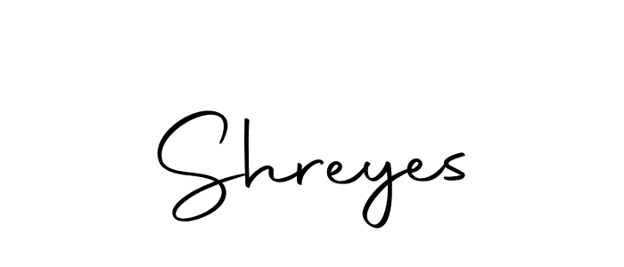 Create a beautiful signature design for name Shreyes. With this signature (Autography-DOLnW) fonts, you can make a handwritten signature for free. Shreyes signature style 10 images and pictures png