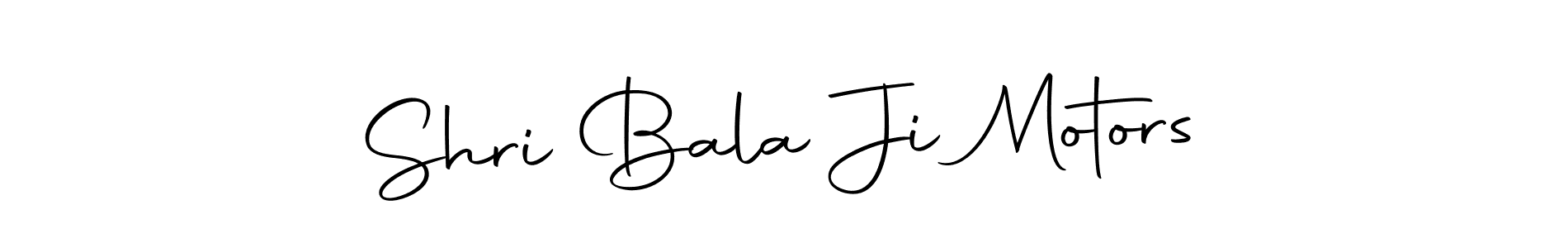 Make a beautiful signature design for name Shri Bala Ji Motors. With this signature (Autography-DOLnW) style, you can create a handwritten signature for free. Shri Bala Ji Motors signature style 10 images and pictures png