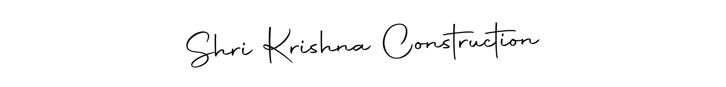 Make a beautiful signature design for name Shri Krishna Construction. With this signature (Autography-DOLnW) style, you can create a handwritten signature for free. Shri Krishna Construction signature style 10 images and pictures png