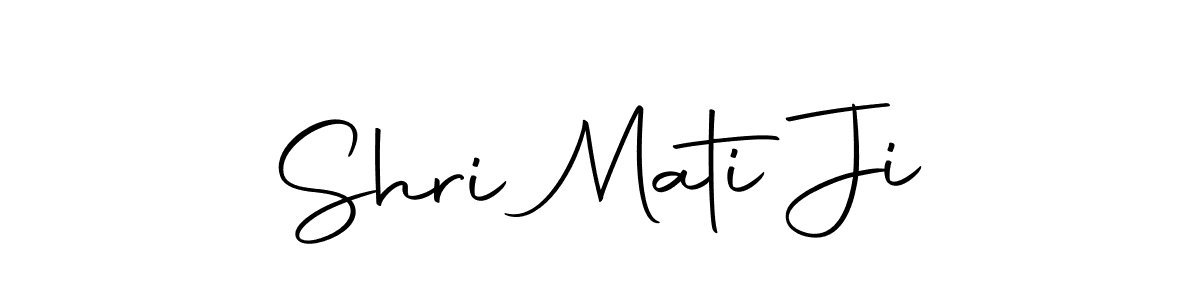 Design your own signature with our free online signature maker. With this signature software, you can create a handwritten (Autography-DOLnW) signature for name Shri Mati Ji. Shri Mati Ji signature style 10 images and pictures png