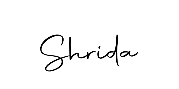 Design your own signature with our free online signature maker. With this signature software, you can create a handwritten (Autography-DOLnW) signature for name Shrida. Shrida signature style 10 images and pictures png