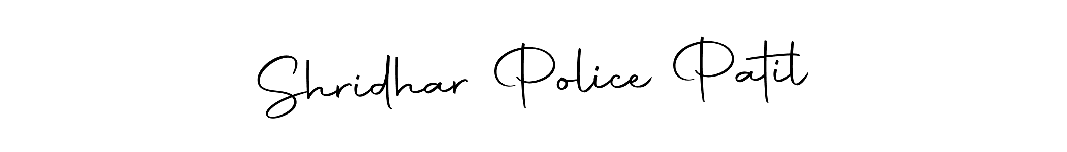 How to make Shridhar Police Patil name signature. Use Autography-DOLnW style for creating short signs online. This is the latest handwritten sign. Shridhar Police Patil signature style 10 images and pictures png