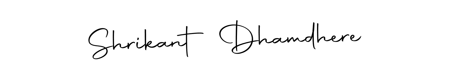 Make a beautiful signature design for name Shrikant Dhamdhere. With this signature (Autography-DOLnW) style, you can create a handwritten signature for free. Shrikant Dhamdhere signature style 10 images and pictures png