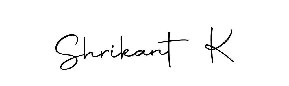 You should practise on your own different ways (Autography-DOLnW) to write your name (Shrikant K) in signature. don't let someone else do it for you. Shrikant K signature style 10 images and pictures png