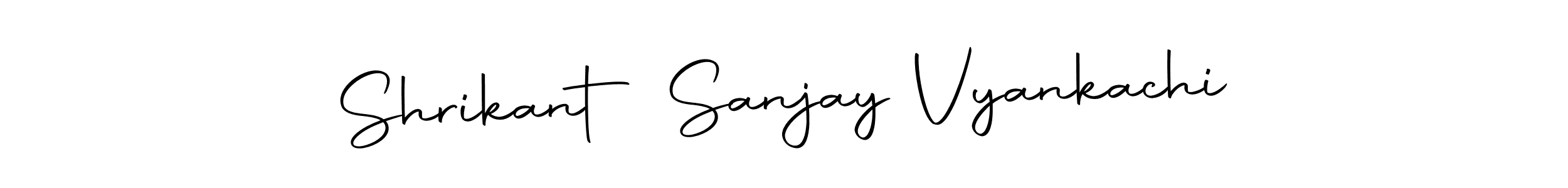 The best way (Autography-DOLnW) to make a short signature is to pick only two or three words in your name. The name Shrikant Sanjay Vyankachi include a total of six letters. For converting this name. Shrikant Sanjay Vyankachi signature style 10 images and pictures png